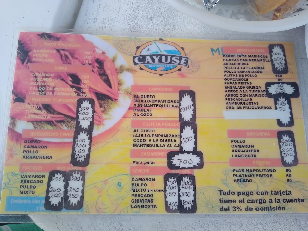 Cockteleria Chayito / Cayuse Menu - Image 5